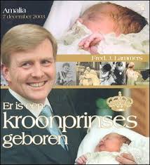 Prinses amalia wordt vandaag 17 jaar. Er Is Een Kroonprinses Geboren