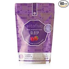 Amazon Com Vitafive Extra Strength Melatonin Gummies Natural Sleep Aid Gummy Vitamins Eco Friendly Natural Stra Melatonin Gummies Gummy Vitamins Vitamins