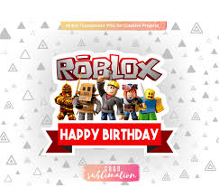 They also double as gift tags to place on party gifts and thank you gifts. Roblox Happy Birthday Cake Topper Png Printable Vectorency
