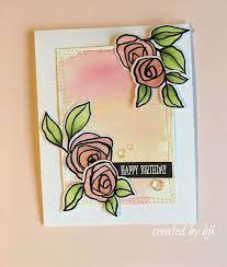 Bamboo Rose Floral Cards Hand Drawn Cards Card Sketches