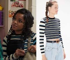 Love Victor Season 1 Episode 7 Mia S Striped Ribbed Sweater Shop Your Tv