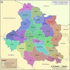 East Champaran District Map East Champaran Tehsil Map, Bolcks In East Champaran