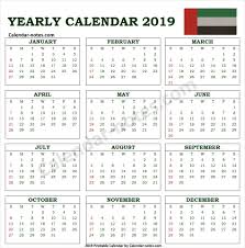 Calendar 2019 Uae With Holidays Calendar 2019 With Holidays Calendar 2019 To Print Calendar