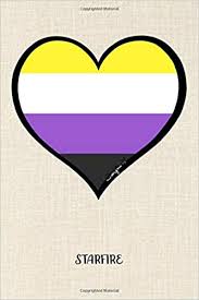 So who created the nonbinary pride flag and why? Non Binary Pride Pride Flag Heart Journal Of Blank Lined Pages Lgbt Lesbian Gay Bisexual Trans Queer Gift Amazon De Starfire Fremdsprachige Bucher