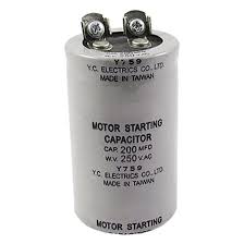 They are called a start capacitor and a. Abs Series 200mfd 200uf 250v Ac Motor Starting Capacitor Gray Amazon Co Uk Business Industry Science