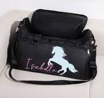 Personalized Waterproof Horse Riding Duffel Bag with Name Large Capacity  Sports Travel Equestrian Gift for Horse Lovers - CALLIE