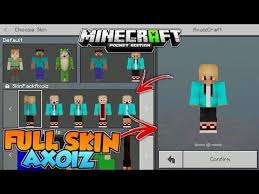 Semua Skin Axoiz Craft Download Sekarang Nanti Kehabisan V Minecraft Pe