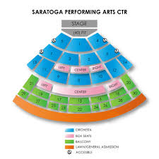 Saratoga Performing Arts Center 2019 Seating Chart