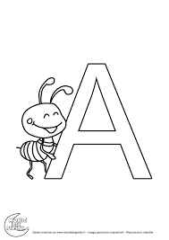 Coloriage Alphabet Alphabet A Colorier Coloriage