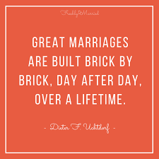 Precious savior, dear redeemer, thy sweet message now impart. Great Marriages Are Built Brick By Brick Freshly Married