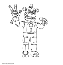 This time, we will present you with coloring images related to the fnaf. Toy Golden Freddy 1 Coloring Pages Five Nights At Freddy S Coloring Pages Coloring Pages For Kids And Adults
