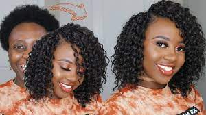 No Cornrows No Braids Easy Crochet Braids Install In 1 Hr Short Ha Short Crochet Braids Hairstyles Easy Braids Curly Crochet Hair Styles