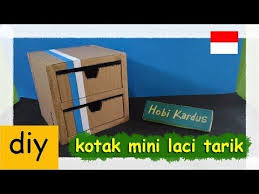 Maybe you would like to learn more about one of these? Cara Membuat Kotak Mini Laci Tarik Dari Kardus Kotak Penyimpanan Kardus Hobi