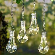 Solar Power Outdoor Garden Light Bulb Nightlight Camping Hanging Rotatable Pendant Lamp Home Decor Hanging Solar Lights Solar Lights Outdoor Solar Lights