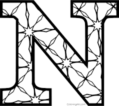 Facebook twitter reddit pinterest email. Stained Glass Letter N Coloring Page Coloringall