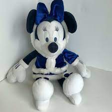 Minnie Mouse Stuffed Animal White Winter Blue Disney Store Plush Toy 15 Holiday Disney Easter Bunny Plush Winnie The Pooh Plush Mickey Mouse House