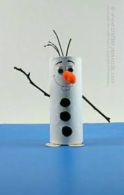 Pin By Victoria Leon On Zima Frozen Crafts Paper Roll Crafts Olaf Craft