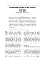 An introduction to academic writing for english language learners, focusing on essay development, g. Pdf Students Perceptions Of Their Reflective Essay Writing Experience And Teacher Feedback Comments