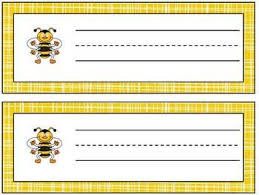 Free Bee Name Tags Bee Themed Classroom Bee Classroom Preschool Name Tags