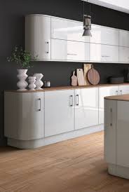 Zurfiz Light Grey High Gloss Acrylic Kitchen Doors Light Grey Kitchens Glossy Kitchen Light Grey Kitchen Cabinets