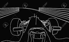 Feel free to explore, study and enjoy paintings with paintingvalley.com Silhouette Drawing Of F1 Racing Car Cockpit View Negative Royalty Free Cliparts Vectors And Stock Illustration Image 11141451