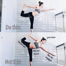 Dancer Pose Alignment What Not To Do Dancer Pose Workout Yoga Teacher