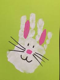 Osterkarten Friedas Handabdruck Basteln Mit Kleinkindern Ostern Basteln Fruhling Kinder Basteln Ideen Ostern
