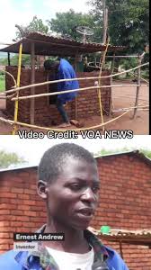 18-year-old #Malawi school dropout, Ernest Andrew brings free #electricity  to his village using a self-made air-powered generator, bypassing use of  fuel, oil or batteries. #africantiktok #africa ...
