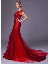 Kartika sposa grazie alla propria esperienza potrà scoprire l'abito più adatto a te e coronare il sogno della tua vita. Abito Da Sposa Colorato Rosso A Sirena Con Paillettes Brillanti