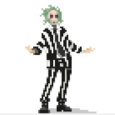 Tim burton, michael keaton, geena davis. Oc Beetlejuice Done As Part Of Stream Www Twitch Com Stephanrewind Pixelart