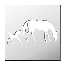 Pochoir Cheval Poulain En 2020 Pochoir Art Du Pochoir Cheval