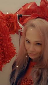 What a magical life I have! 😸 , I'm a giant red rose!! 🌹 🌹 🌹 , Costume  by: @kikimorastudioart @kikimorafashion @kikimora.fashion , #stiltwalker  #rose #redrose #entertainment #party #events ...