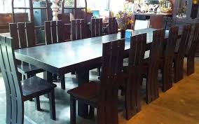 Mark dining table dimensions with tape on the floor to visualize how much space you'll have left on each side to pull chairs in and out. Luma T Bago Sold 14 Seater Dining Conference Table Facebook