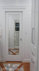 Thread increasingly surrounded by darkness all the front doors of places you lived in college—photo project as donation gift. Mirrored Pocket Door Jack And Jill Bathroom Update Sawdust Girl