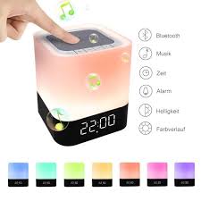 Bluetooth lautsprecher von bose & co. Stillcool Led Bluetooth Lautsprecher Lampe Touch Dimmbar Farbwechsel Nachtlampe Nachtlicht 2 24h Zeituhr Digital Kalender Wecker Nachtlicht Wake Up Licht Mp3 Player Micro Sd Karte Sd Usb 3 5 Mm Stereoaktiv Bluetooth Audio Kompaktanlagen Boxen