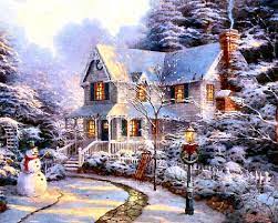 Pin By Vonnie Davis On Holidays Christmas Home For The Holidays Thomas Kinkade Christmas Thomas Kinkade Art Thomas Kinkade Paintings