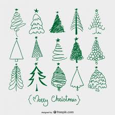 Telechargez Arbres De Noel Croquis Gratuitement Creations De Noel Arbres De Noel Noel