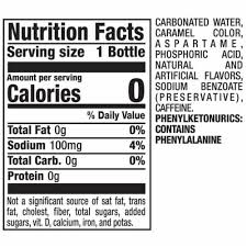 Food packaging often highlights the ingredients or qualities that sell the product. Diet Dr Pepper Soda 20 Fl Oz Kroger