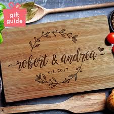 Wooden cutting boards are great to gift the newly engaged couple, but a marble serving board or cheese board sits cut above the rest. Engagement Gift For Son And His Fiance