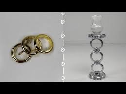 عندك حلقات ستائر إصنعي بنفسك حامل شموع رائع و أنيق diy candle holder youtube in 2021 floor lamp lamp earrings