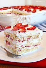 No Bake Strawberry Icebox Cake Cakescottage Recipe Strawberry Desserts Summer Dessert Recipes Easy Desserts