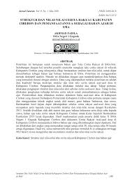 Ya sebuah misteri yang kelihatannya mudah namun susah diungkapkan. Pdf Struktur Dan Nilai Nilai Cerita Rakyat Kabupaten Cirebon Dan Pemanfaatannya Sebagai Bahan Ajar Di Sma