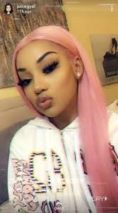 Black And Pink Lace Front Wig Lace Frontal Wigs Pink Hair Adore Pink Blush For Women In 2020 Hair Styles Natural Hair Styles Hair Beauty