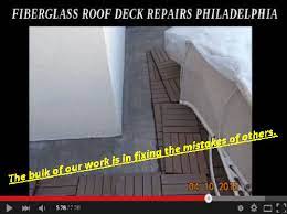 Fiberglass And Pvc Roof Deck Repair