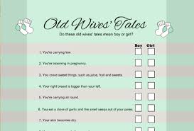 old wives tales trivia quiz free printable baby shower game