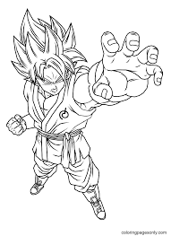 This page is for the enjoyment of fans of these wonderful characters! Goku Super Saiyan Coloring Pages Son Goku Coloring Pages Coloring Pages For Kids And Adults