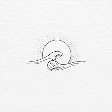 Double Wave Water Sea Subset Simple Waves Tattoo Minimalist Tattoo Tattoos
