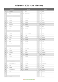 Nombreux modèles de calendrier 2021 avec numéros de semaine à imprimer. Calendrier 2021 A Imprimer Gratuit