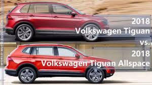 Cargo room behind the backseat, however, is lacking. 2018 Volkswagen Tiguan Vs Tiguan Allspace Technical Comparison Youtube