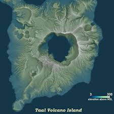 Annotated satellite images showing the taal caldera, volcano island in the caldera lake. Up Opens Up Map Data For Taal Eruption Affected Areas